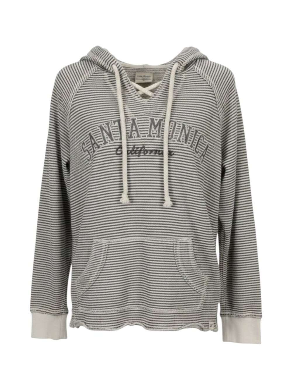 Blue 84 Women's Striped Hoodie Women’s L Gray